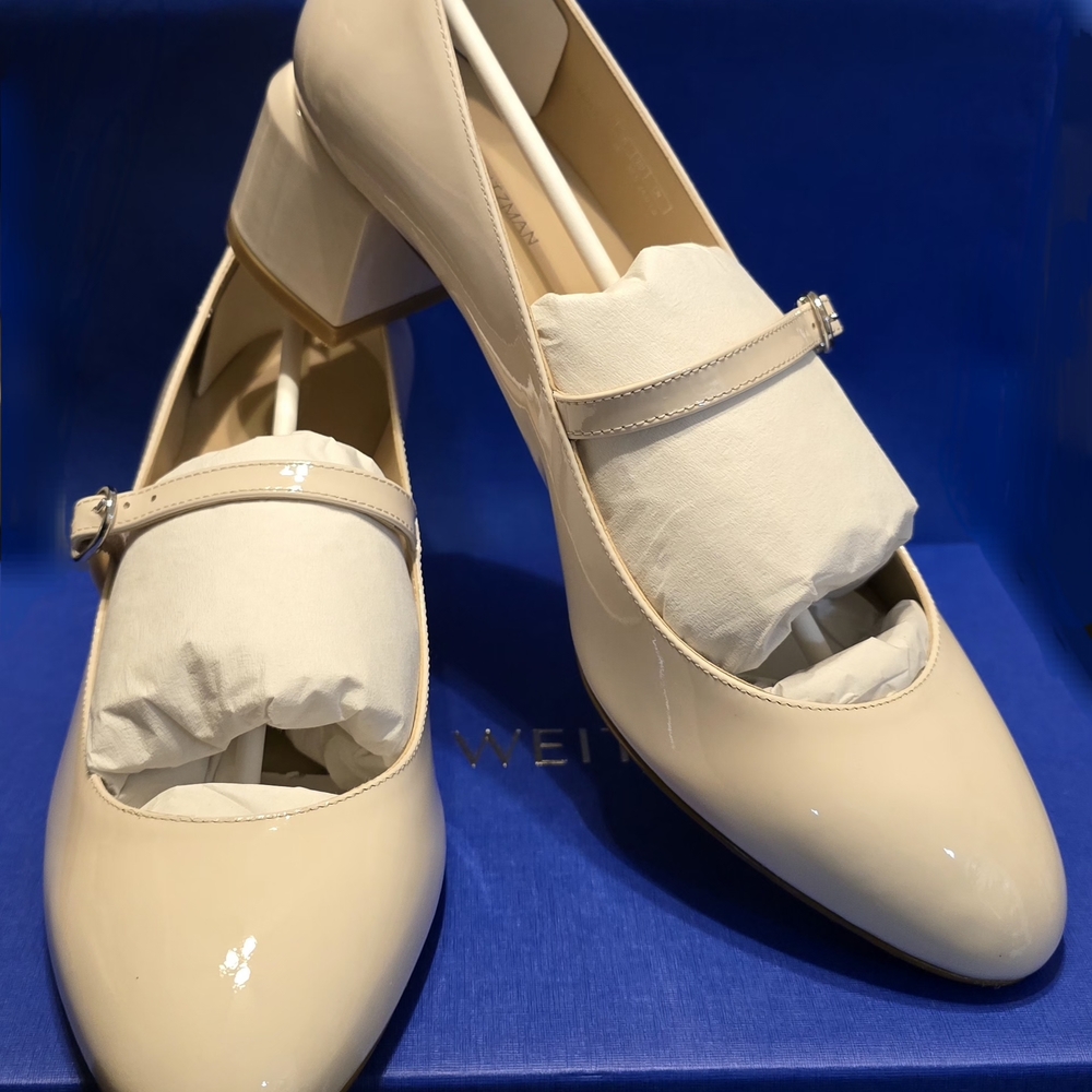 Stuart Weitzman Gabby 45 Patent Leather Mary Jane